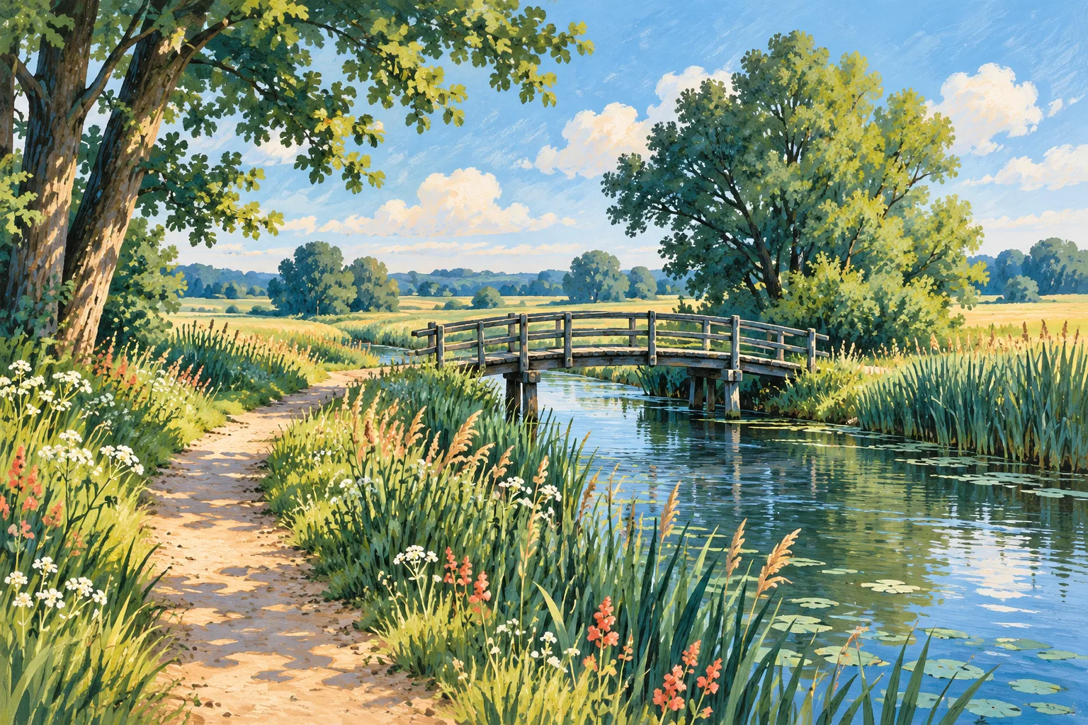 Wanderweg in der Natur – symbolische Illustration